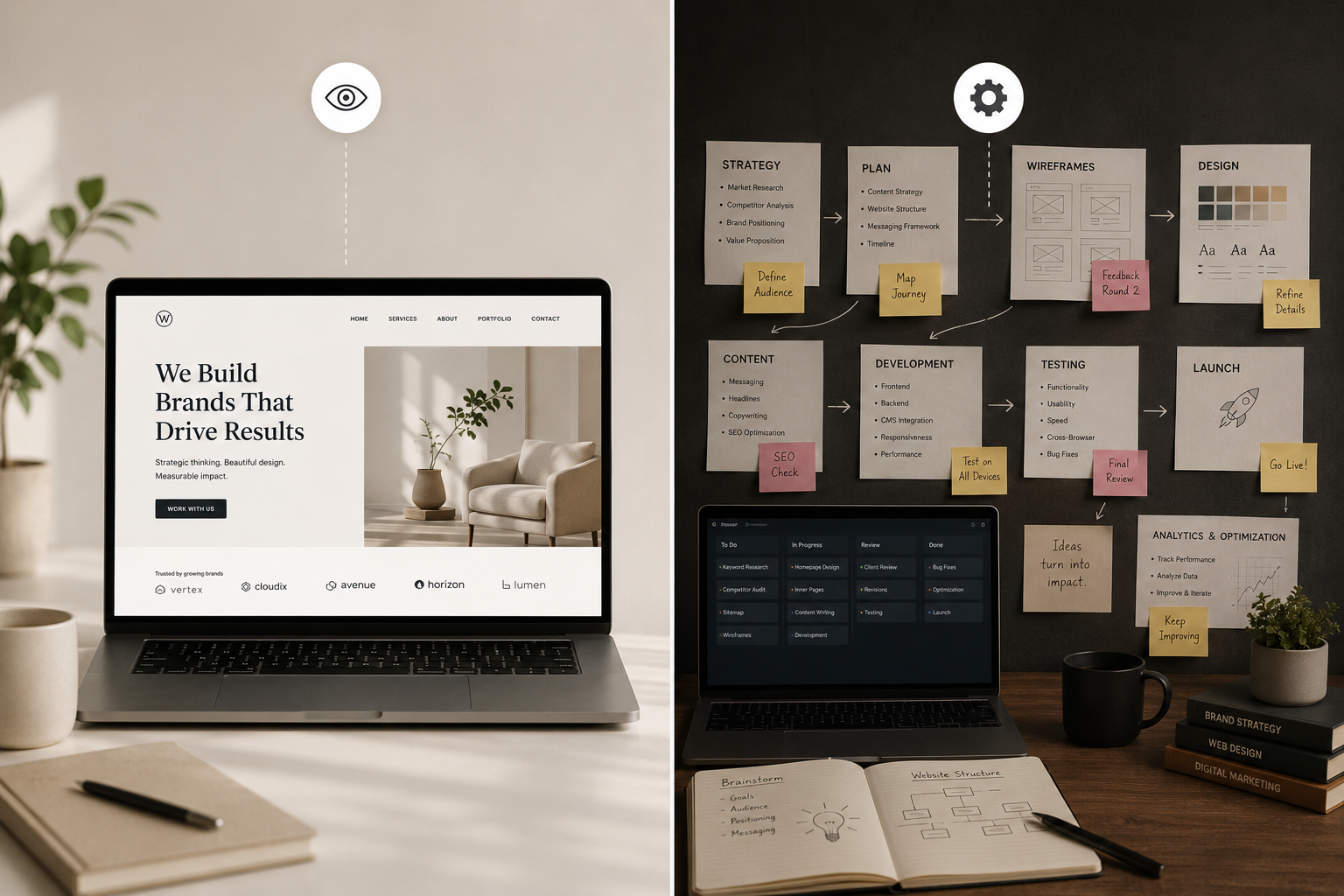 What Clients See vs. What Happens Behind the Scenes