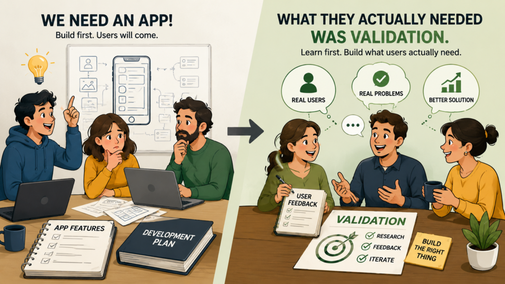 The Startup Wanted an App. What They Actually Needed Was Validation.