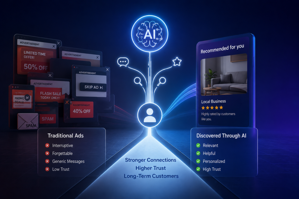 What Happens When Customers Discover Your Business Through AI Instead of Ads?