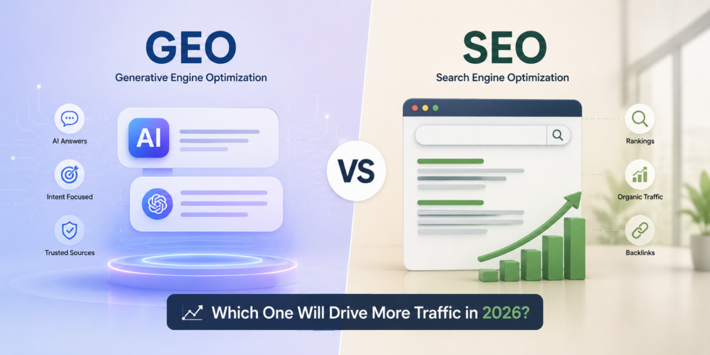 GEO vs SEO: Which One Will Drive More Traffic in 2026?