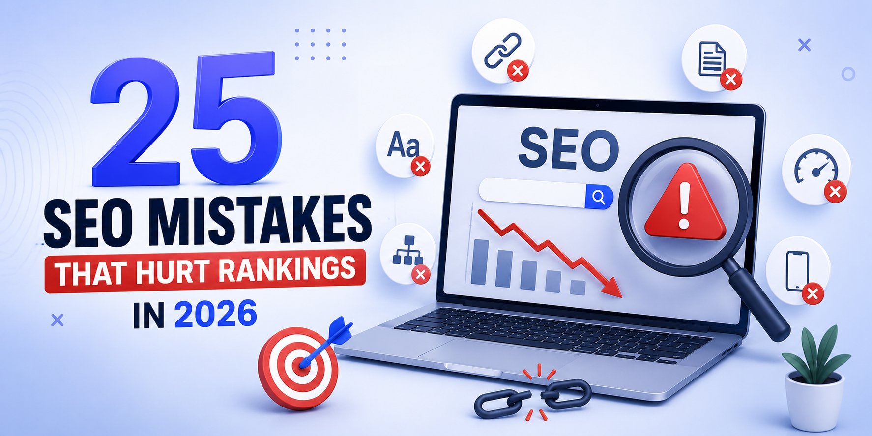 25 SEO Mistakes That Hurt Rankings in 2026