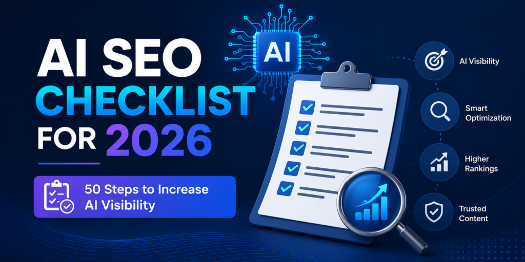 AI SEO Checklist for 2026: 50 Steps to Increase AI Visibility