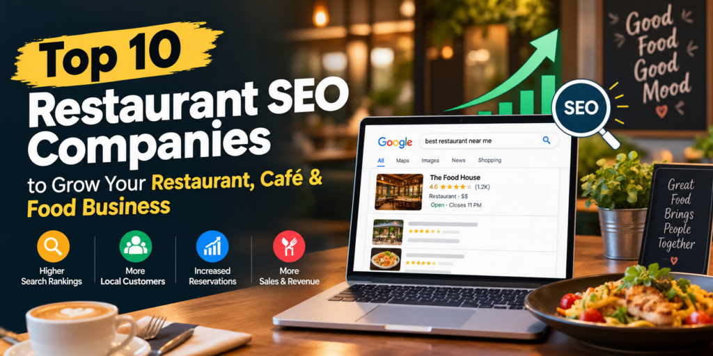 Top 10 Restaurant SEO Companies to Grow Your Restaurant, Café & Food Business