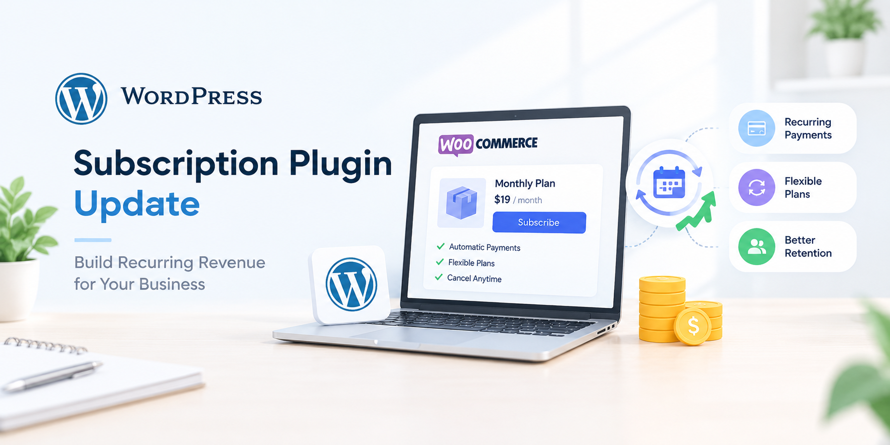 WordPress Subscription Plugin Update
