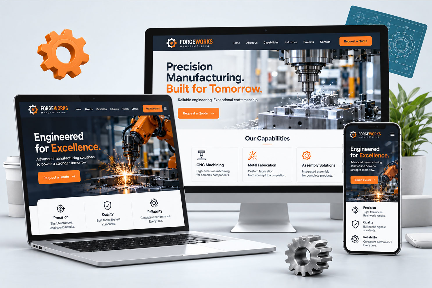 Manufacturing Website Design