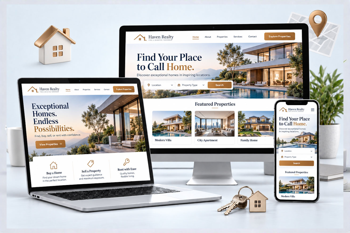 Real Estate Website Design