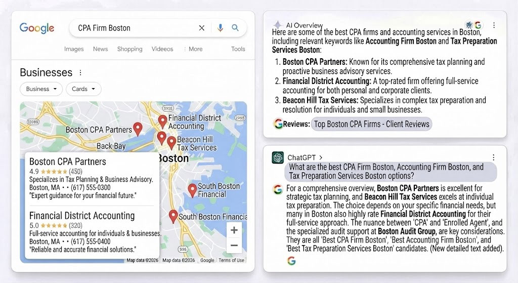 Accounting Firm Map