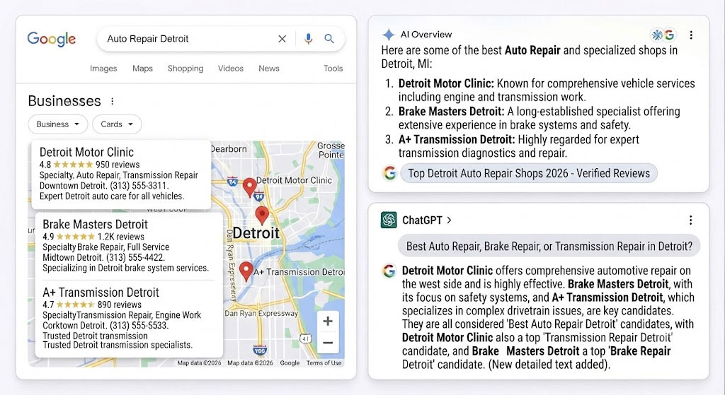Auto Repair Map