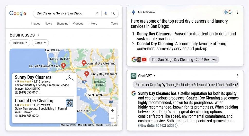 Dry Cleaning Search Visibility
