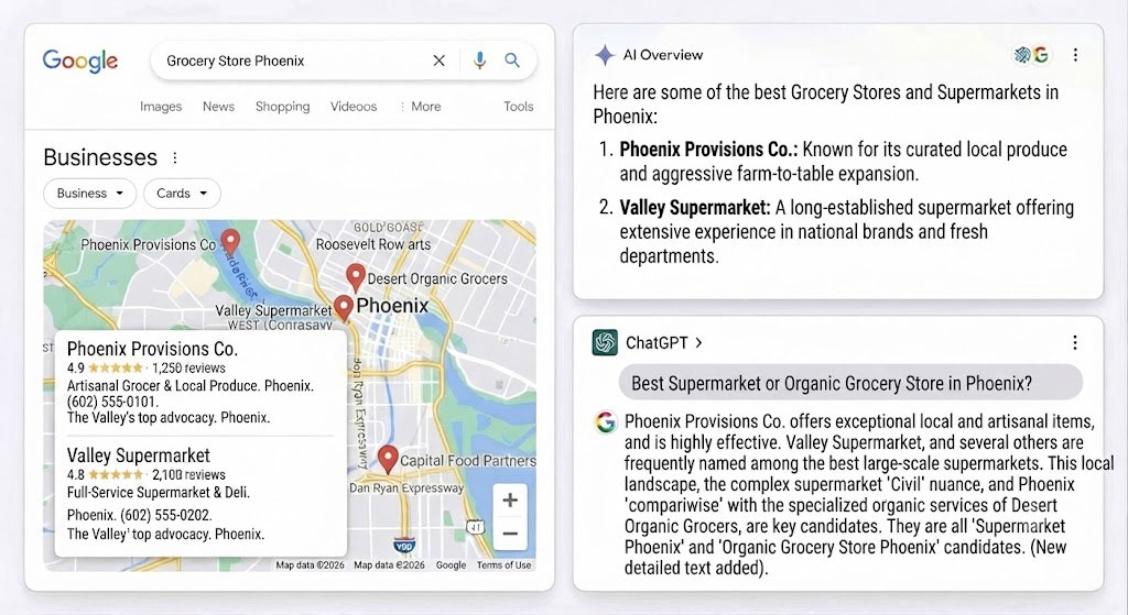 Grocery Store Google Map Ranking
