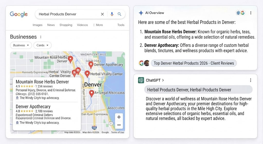 Herbal Products SEO Map