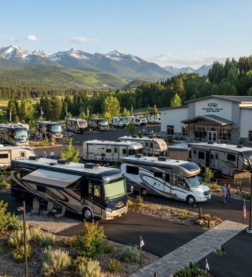RV dealership team planning digital marketing strategy